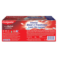 Colgate MaxFresh Toothpaste, Red Gel Tooth Paste with Menthol for Super Fresh Breath, 300g, 150g X 2 (Spicy Fresh) (Combo Pack Offer)