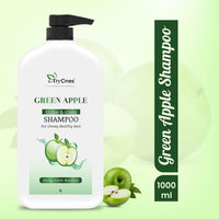 TryOnes Green Apple Shine & Gloss Shampoo| Promotes Healthy, Shiny and Glossy Hair | Nourishes Scalp | Makes Hair Soft & Smooth |All Skin Types | 1000ml