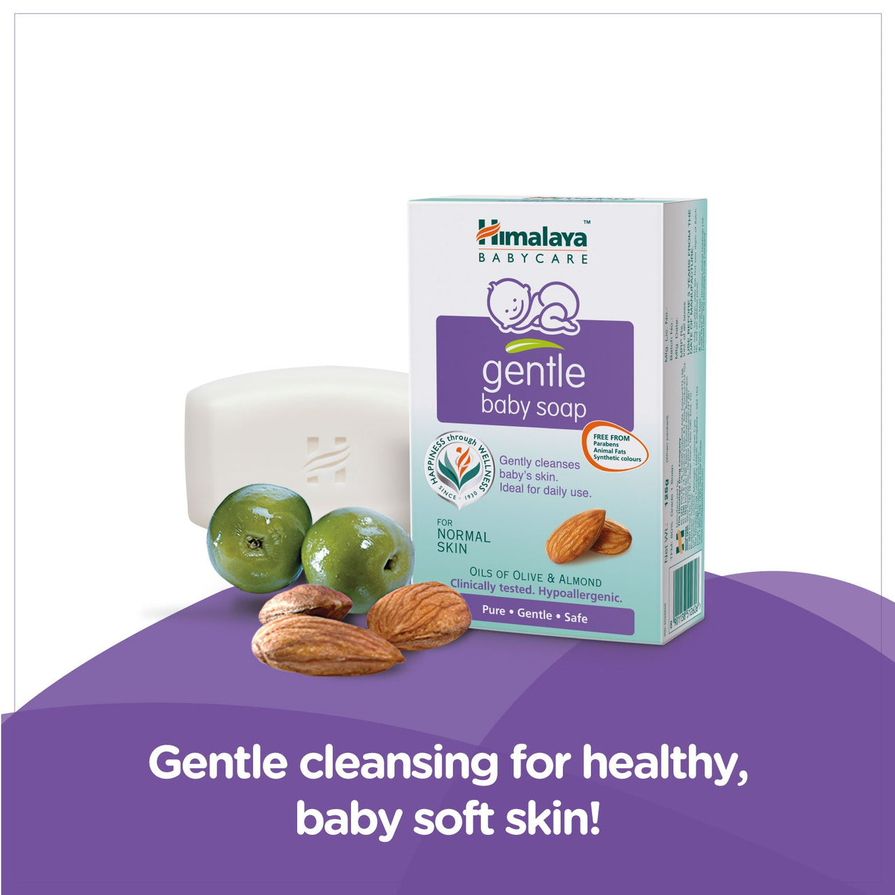 Himalaya Baby Powder, 700g, Gentle Soap Value Pack, 4 * 75gand Massage Oil (500ml) Combo