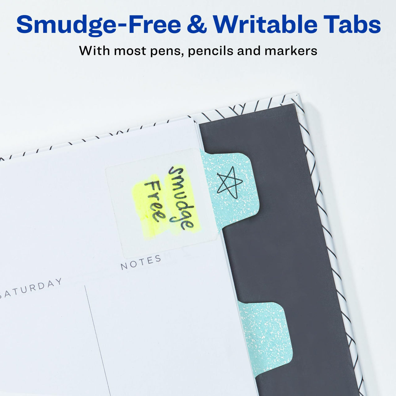 Avery Mini Ultra Tabs, 1" x 1.5", Pastel Sparkle Shimmer Designs, 32 Repositionable Page Tabs (74149) 32 tabs