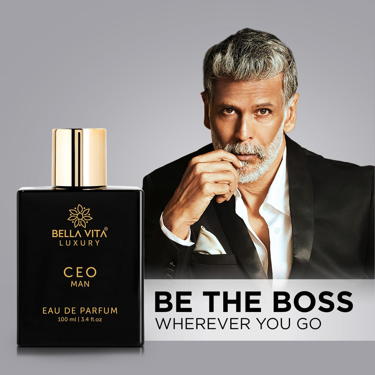 Bella Vita Luxury Ceo Men Gift Set With Charcoal Wood Body Wash 250 Ml For Deep Cleansing, Edp Perfume100 Ml, No Gas Deo Body Parfum 150 Ml And Perfume Body Lotion 200 Ml