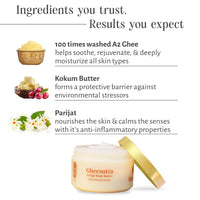 Shankara Gheesutrā Parijat Body Butter with Ayurvedic Ghee, Kokum Butter, and Aloe Vera for Dry Skin Hydration and Nourishment, Unisex Natural Glow Skin Rejuvenation - 200ml