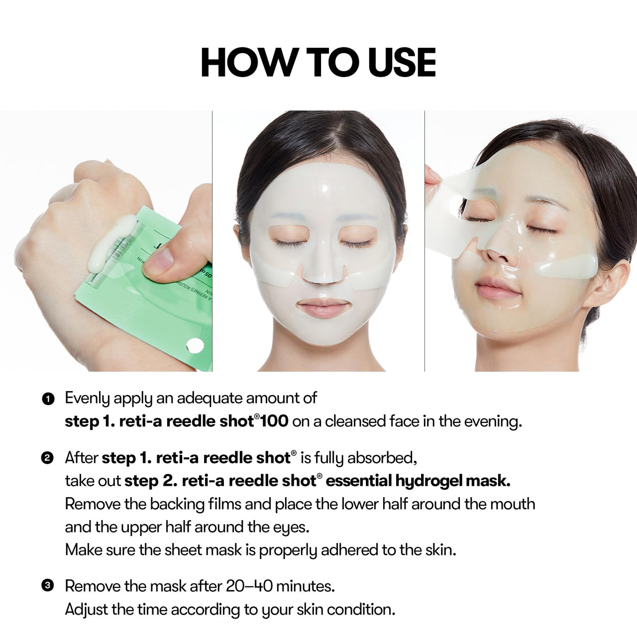 VT COSMETICS Reti-A Reedle Shot 100 2step Hydrogel Mask