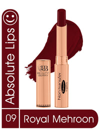Beauty Berry Non Transfer Waterproof Lipstick, Long Lasting Smudge Proof Highly Pigmented Shades, (Pack of 1) (Royal Mehroon -09)