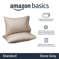 Basics 400 Thread Count Cotton Pillow Case, Standard, 30