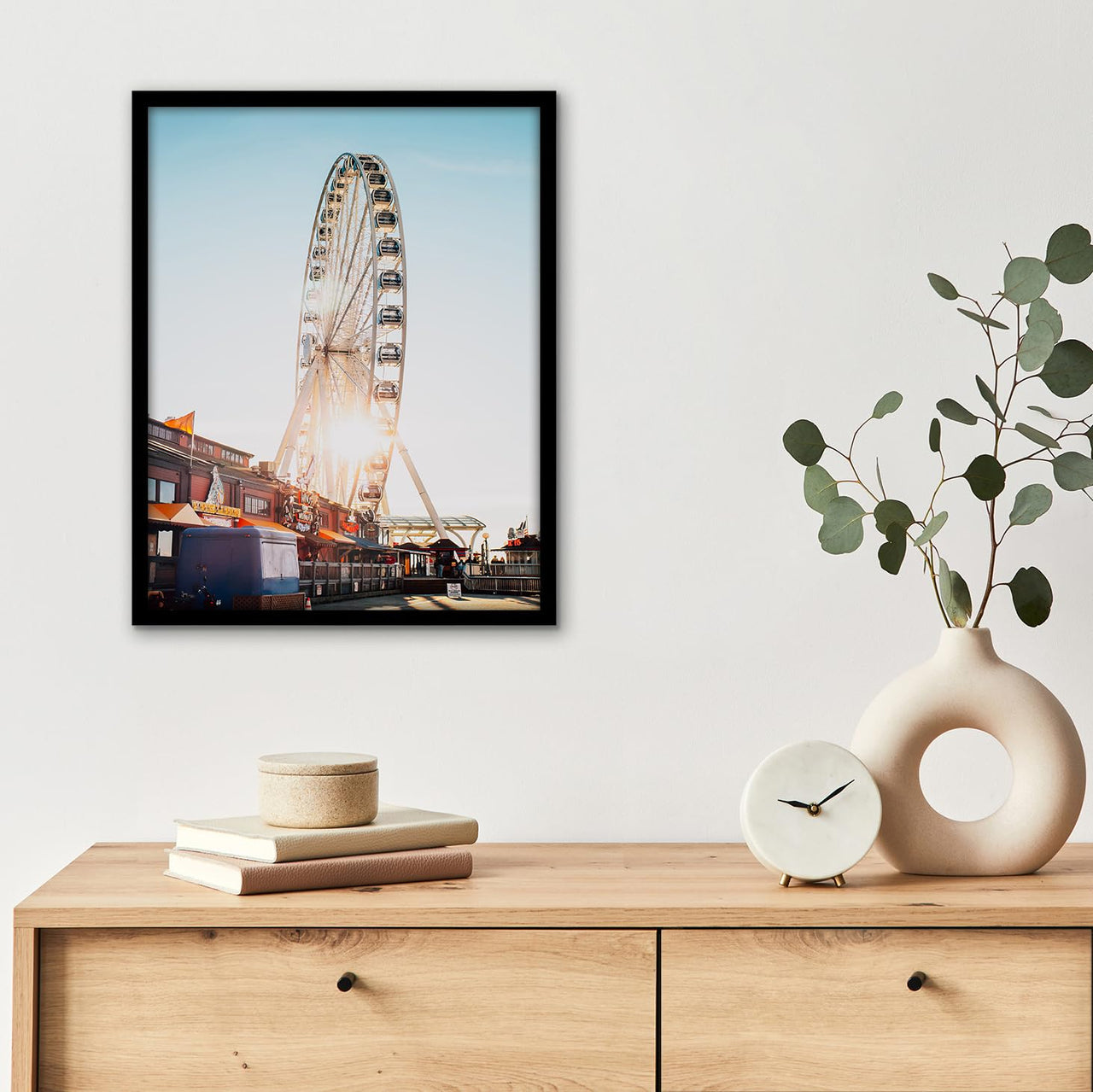 Americanflat 10x13 Picture Frame in Black - Thin Border Photo Frame with Shatter-Resistant Glass, Hanging Hardware, and Built-in Easel for Horizontal or Vertical Display Formats for Wall or Tabletop