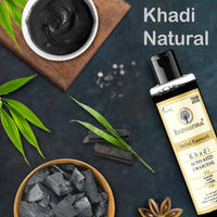 Khadi Natural Activated Charcoal herbal face wash for men women, 210 ml