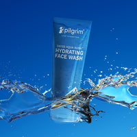 Pilgrim SWISS AQUA RUSH™ HYDRATING FACE WASH for men & women | Crafted with powerful hydrators - Pentavitin, Aquaxyl, Swiss Aqua Rush | Hydrating Face wash | Refreshes skin & restores hydration|100 ml