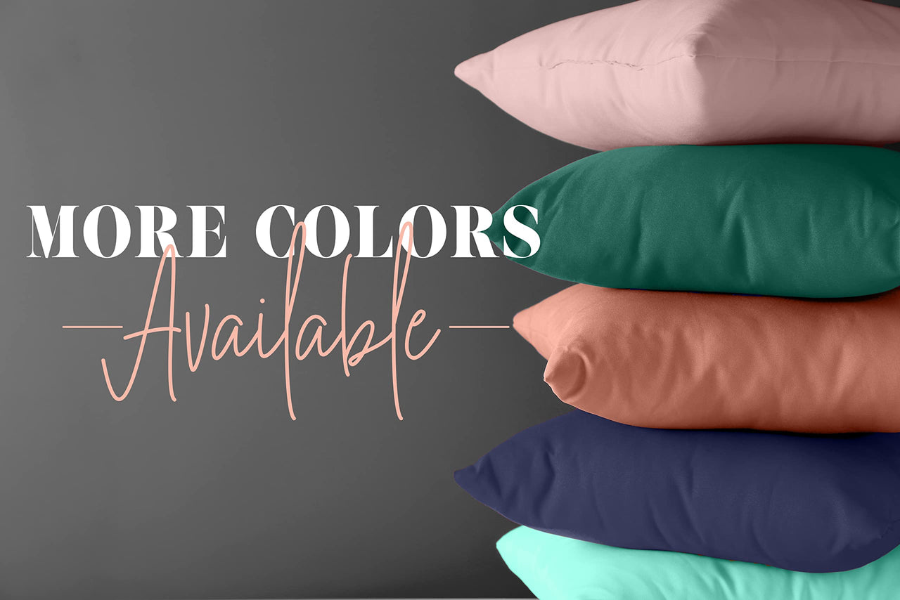 Elegant Comfort Solid Pillowcases 1500 Thread Count Egyptian Quality Microfiber - Smooth Weave, Wrinkle and Fade Resistant, Easy Slip-On, 2-Piece Set, Standard/Queen Pillowcase, Coral 2-Pack