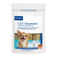 Virbac CET Enzymatic Oral Hygiene Chews for Dogs, Beef, 0.6 pounds, 8.4 Ounce (Pack of 1) 8.4 Ounce (Pack of 1)