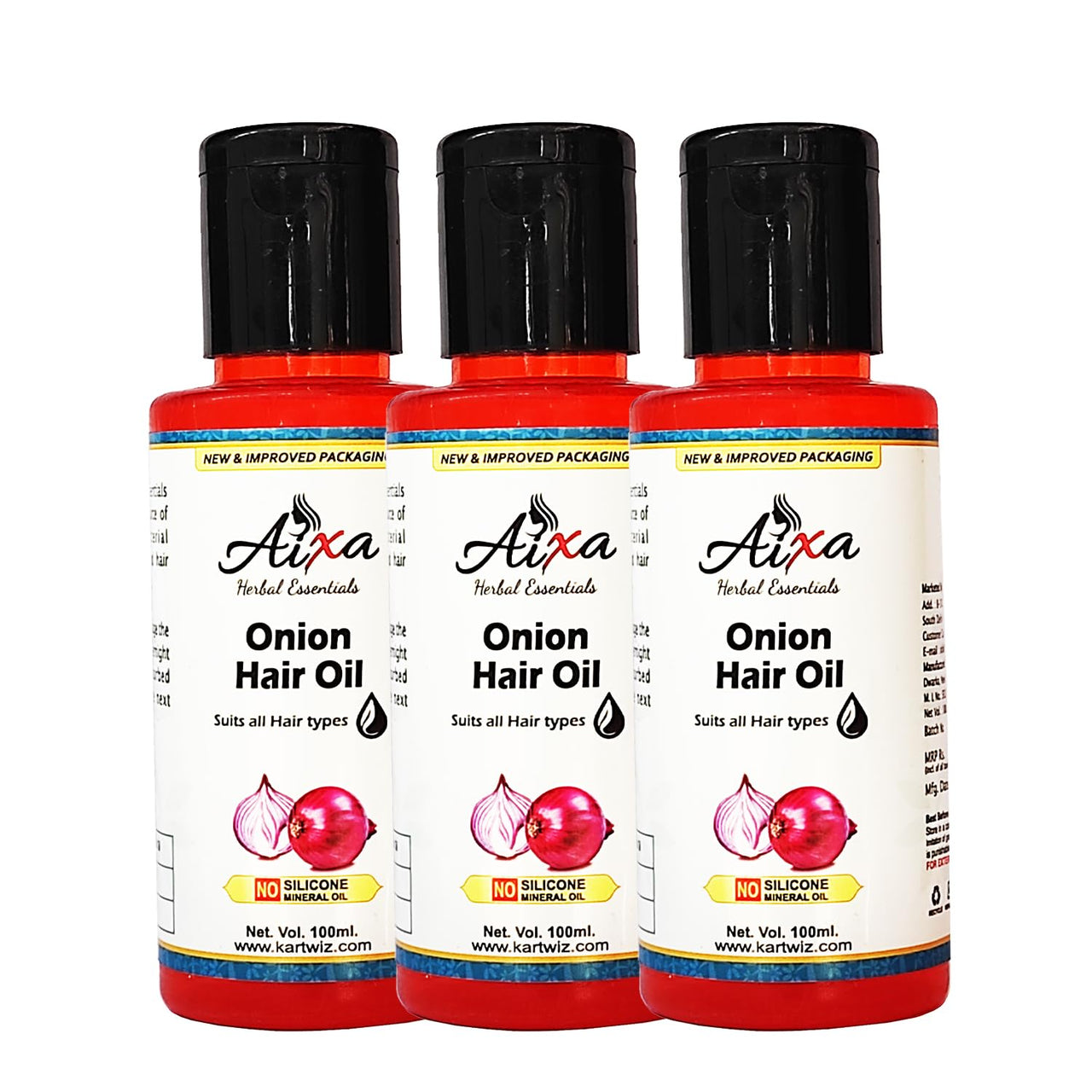 Khadi Natural Herbigiri Herbal Red Onion Oil For Hair Growth (Pack Of-3),300 Grams