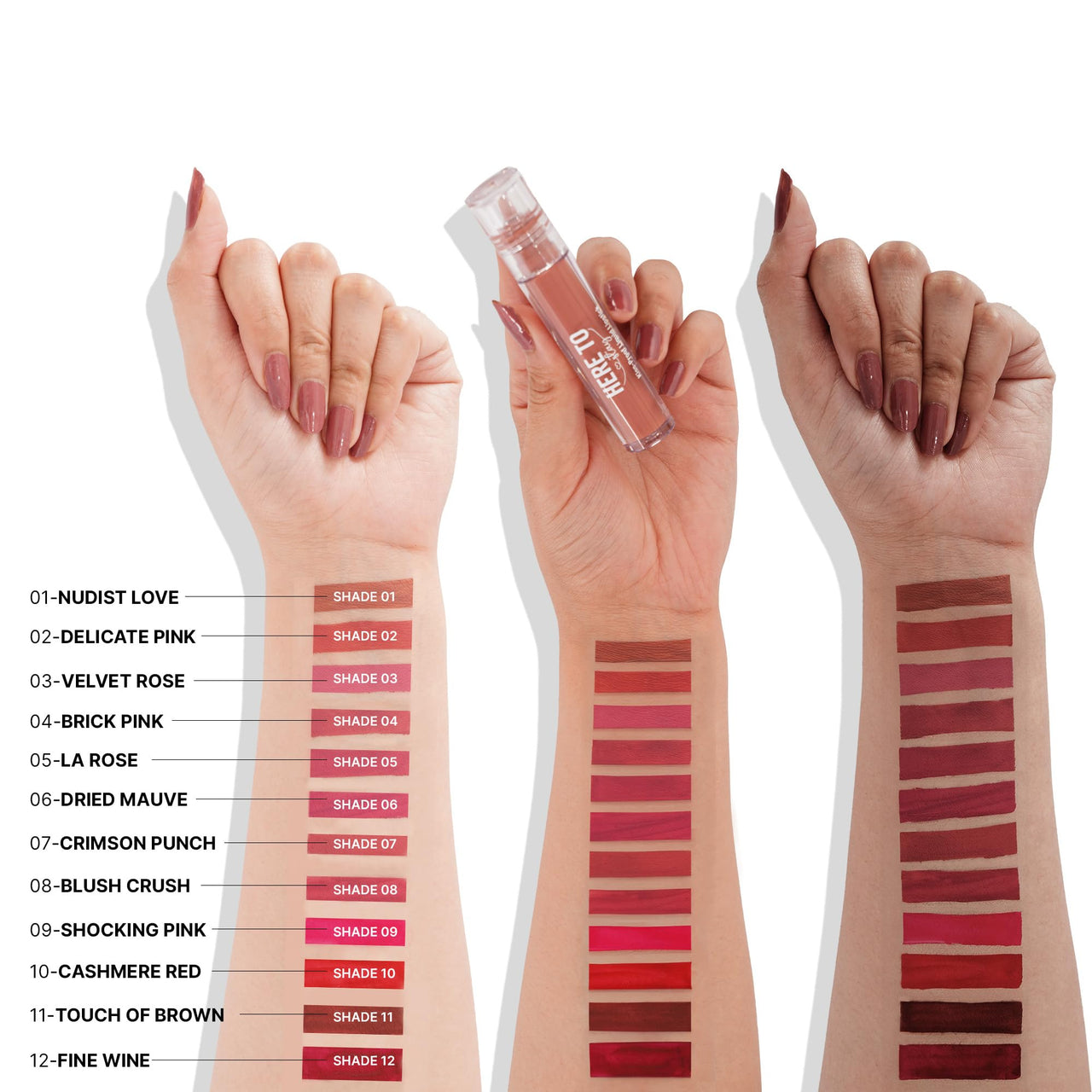 Swiss Beauty Select Here To Stay Liquid Matte Lipstick with Kiss-Proof Formula | Infused with Vitamin E | Non-Transfer, Smudgeproof | 12-18 Hrs Stay | Shade - Nudist Love, 3ml |