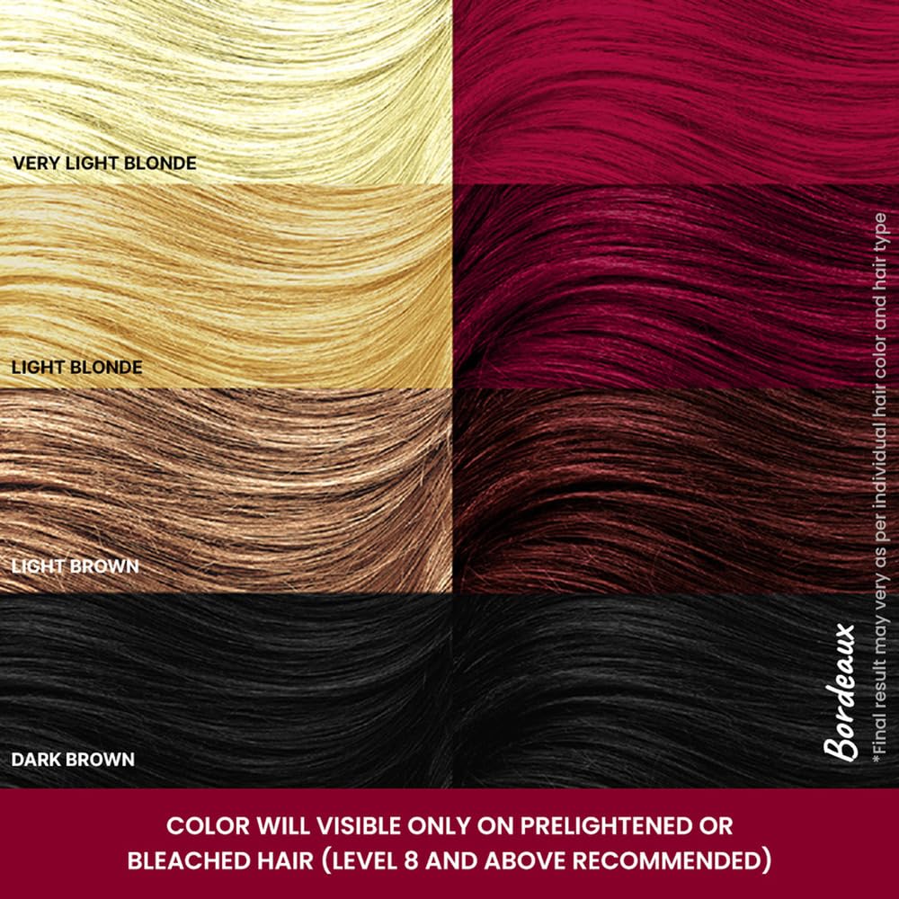 2.Oh! Italian- Bordeaux Wine Hair Color DIY Kit | Semi Permanent Hair Color + Hair Bleach for Hair Color | Hair Highlights for Women & Men | Hair Bleach with Plex & Argan oil| Lightening Kit