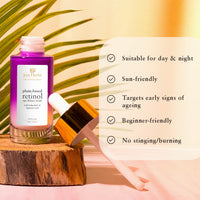 Just Herbs Plant-based Retinol, Bakuchiol Anti-aging Day & Night Face Serum For Fine Lines,Wrinkles and Dark Spots,Suitable for Men & Women - 30 ml