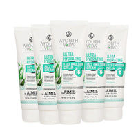 Ayouthveda Ultra Hydrating Face Emulsion Cream 60 Gm With Aloe Vera & Coconut Water | Best hydrating Face Cream for Women and Men | Prevents Dark spots, Blackheads and Blemishes | All SKin Types (Pack of 5; 60G each)
