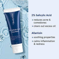 Be Bodywise Snail 96 Mucin Serum 100ml & 2% Salicylic Acid Face Wash 100ml | Prevents Acne and Deep Cleanses Pores | Soothes, Hydrates & Moisturises Skin | Allantoin, 96% Snail Mucin