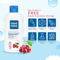 Mee Mee Baby Body Wash 400ml (Pack of 1) With Cherry & Fruit Extracts | Tear-Free Formula | Moisturizes and Soothes Skin | No Parabens | Infant Friendly Natural Head to Toe Baby Mild Bubble Bath Dermatologically Tested | pH balanced | All skin types