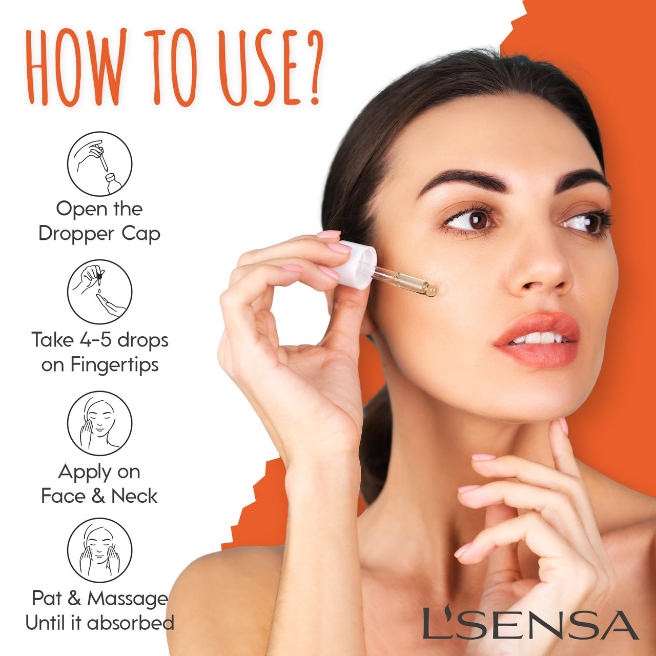 L'SENSA 7 in1 Youth Complex™ Vitamin C Serum with Hyaluronic Acid, Niacinamide,Tripeptide-5, Ferulic Acid, Vitamin-E for Anti-Ageing, Anti-Wrinkle and Anti-Spots| For All Skin Types - 10ml