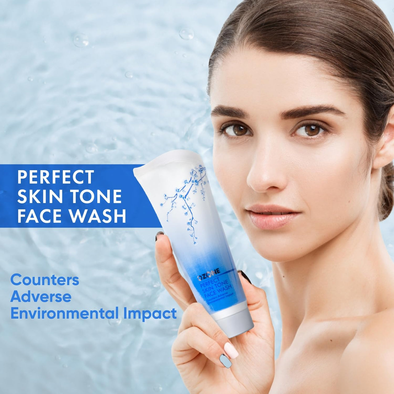 Ozone Perfect Skin Tone Face Wash For Men & Women | Ideal For All Skin Types Helps in Nourishing, Glowing & Moisturising The Skin | Enriched with Aloe Vera, Lemon & Cucumber -100 g (Pack of 1)