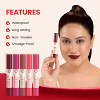 Colors Queen Color Stay Matte Lipstick | Highly Pigmented Ultra Matte Long Lasting Lipstick | One Stroke Application, Hydrating & Weightless Formula | Non Transfer Lipstick for Women (Bridal Maroon, 2.1g)