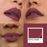 BELLAVITA Kiss-Proof Liquid Lipstick | 3.8 ml | 18-hr Stay |Transferproof Lipstick | Long Lasting | Ultra Matte Finish | Intense Moisturisation | Waterproof Liquid Lipsticks for Women | Berry Nude