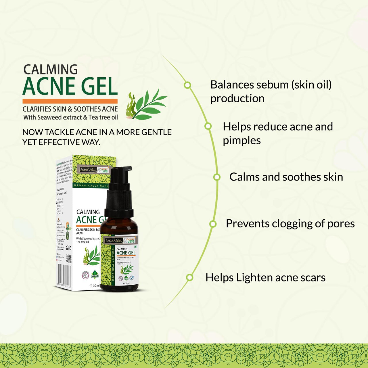 Indus Valley Calming Acne Gel 30ml