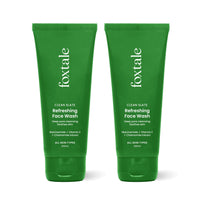 Foxtale - (Pack of 2) Refreshing Face Wash | with Niacinamide and Vitamin E Brightening | hydrating | oil control face wash | Suitable for all skin types | Men and Women - 100ml