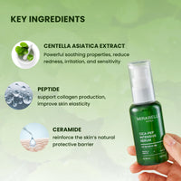 Mirabelle Korea Cica-Pep Intensive Serum 50ml | Korean Anti-Aging Face Serum with Peptides & Centella Asiatica | Hydrating, Firming & Wrinkle Care | Soothing & Repairing | Skincare for Men & Women