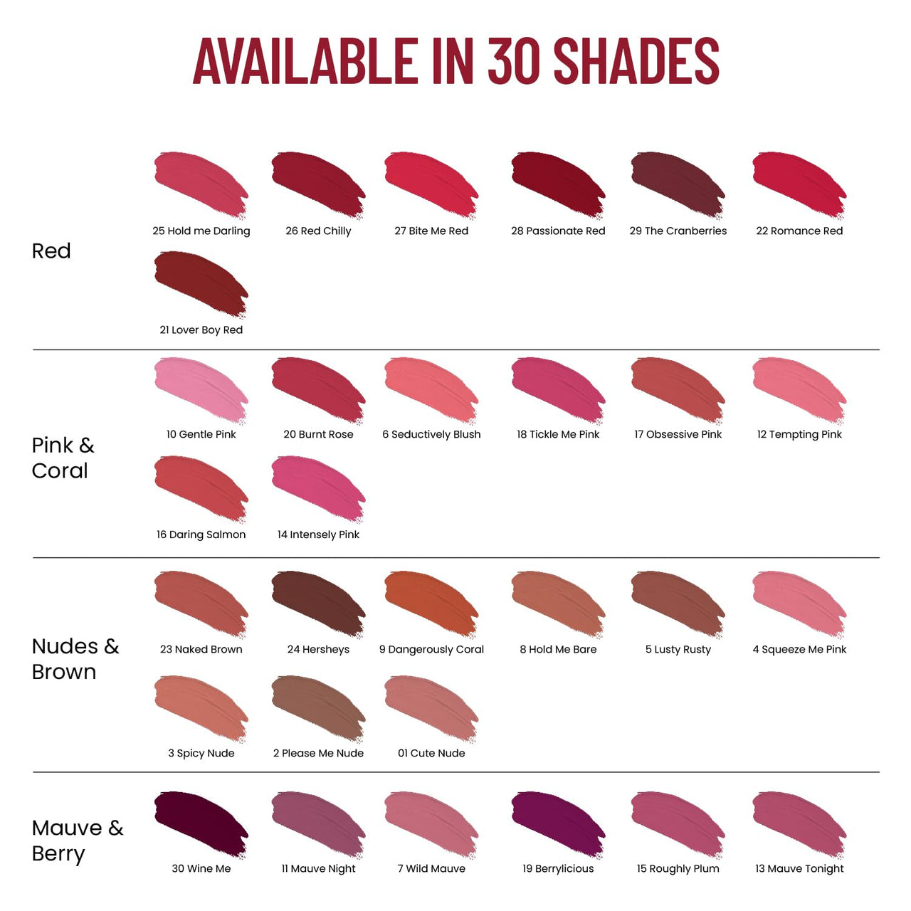 Swiss Beauty Hold Me Matte Liquid Lipstick | 12 Hours Stay | Non-Transfer Lipstick | Waterproof Lipstick with Intense Hydration| Shade - Berrylicious, 4.5ml