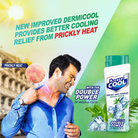 Dermi Cool Menthol Regular Prickly Heat Powder 400g (Pack of 2)