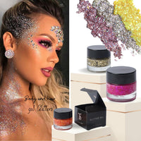 gel glitter eyeshadow Hair Gel Glitters Body Glitter Holographic Chunky Glitter Gel (Empire)