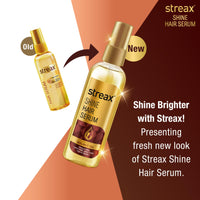 Streax Hair Serum 200ml, Vitalized with Walnut Oil, For Hair's Smoothening & Shine