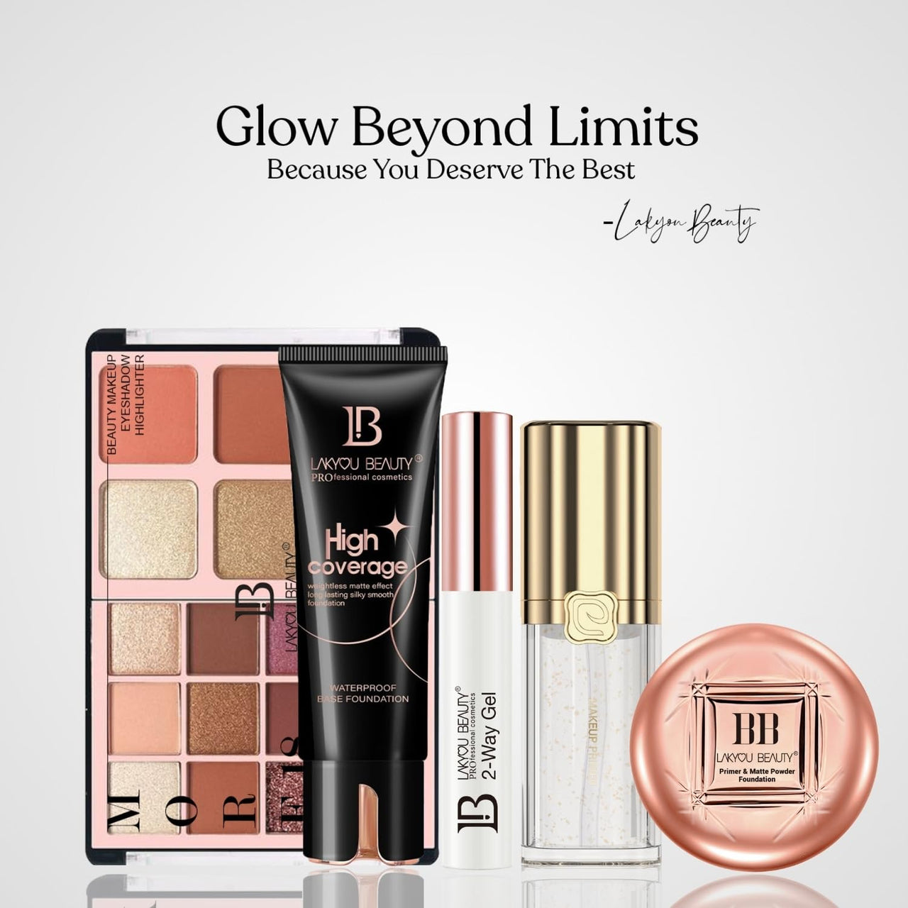 Lakyou Beauty 2 Way Gel, Eyeshadow Pigment Fixer and Eyelash Glue (8 ml)
