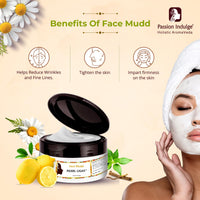 Passion Indulge Pearl Light Natural Face Mudd Pack for Glowing Skin, Spot Reduction, Skin Lightening, Reduce Pigmentation- 250gm