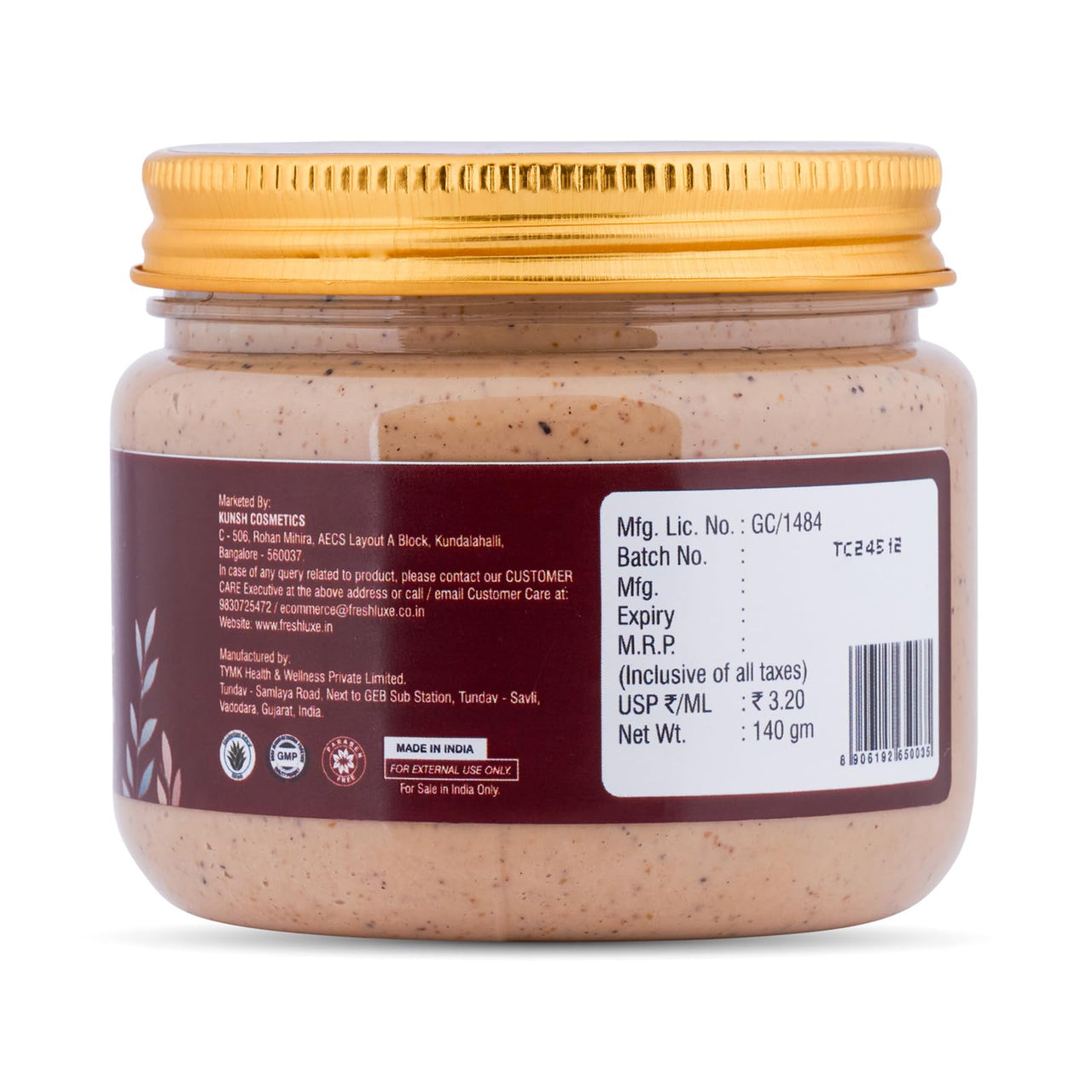 FreshLuxe Coffee Crush Body & Face Scrub | Exfoliation & De-Tan | Enriched with Walnut Powder | Unisex | 140g