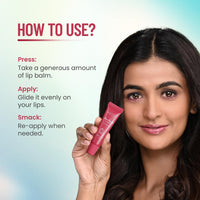 Swiss Beauty Kiss Kandy Lip Balm with Olive Oil | Moisturising | Non-Sticky | Soft & Smooth Lips | Shade - Pomegranate, 10ml