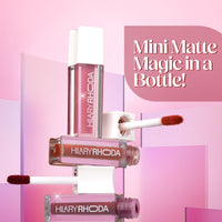 Hilary Rhoda Matte Minis Lipstick | Infused with Vitamin E, Jojoba Oil & Rosehip Oil | 12-Hour Stay | Smudge-Proof & Waterproof Lipstick | Non-Sticky | Set of 6 | 1.2 ml