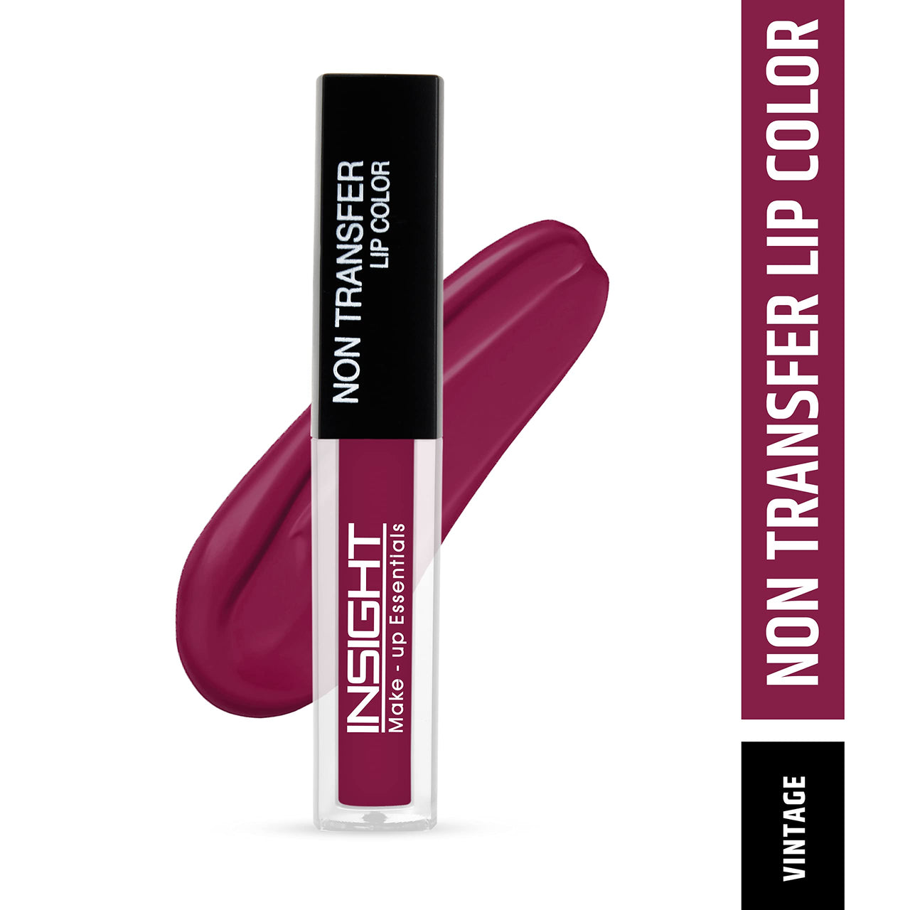 INSIGHT Non Transfer Matte Lip Color, 4Ml (17 Vintage) & Matte Lip Color, 4Ml (04 Ferocious Pink)