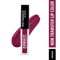 INSIGHT Non Transfer Matte Lip Color, 4Ml (17 Vintage) & Matte Lip Color, 4Ml (04 Ferocious Pink)