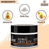 Newish Zero Gravity Hair Wax for Men | 100 gm | Strong Hold, Matte Finish, Long-Lasting | Hair Styling Wax for All Hair Types