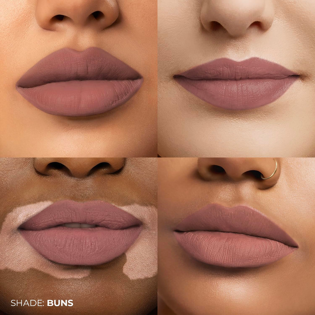 Fae Beauty Lip Whip 12Hr Comfortable Matte Liquid Lipstick (10ml) | Long Wear | Non Drying | Soft Mousse Smudgeproof Formula | Vegan | With Moisture Lock Technology | Enriched with Vitamin E and Cherry Coffee - Buns