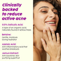 The Plant Fix Plix PLIX - THE PLANT FIX 0.5% w/w Salicylic Acid Jamun Face Wash Cleanser Gel (100 ml, Pack of 2) For Active Acne & Oil Control, For Breakouts | Oily & Acne Prone Skin | Women & Men