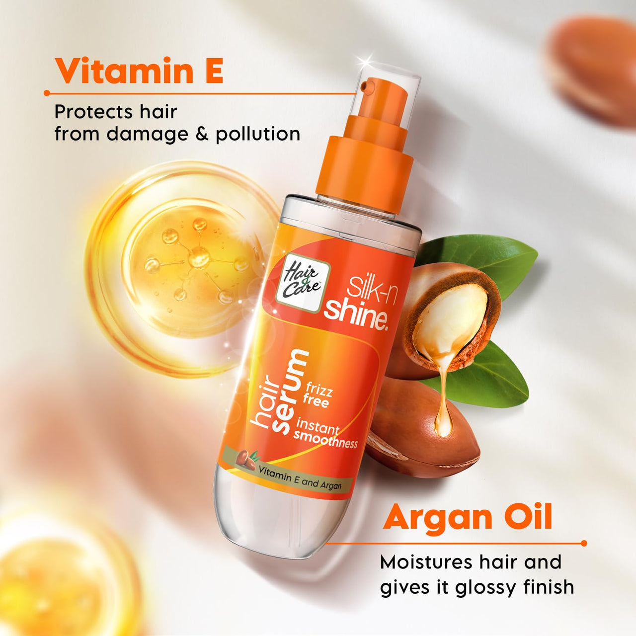 Hair & Care Silk-N Shine Serum with Fruit Vitamins, 100 ml