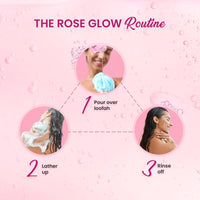 Dabur Gulabari Shower Gel-Damask Rose & Jojoba Oil - 250ml | Rose Extract Beads for Exfoliation | Damask Rose Fragrance | No Parabens & Silicones | 99% Pure Glycerine | 100% soap free body wash