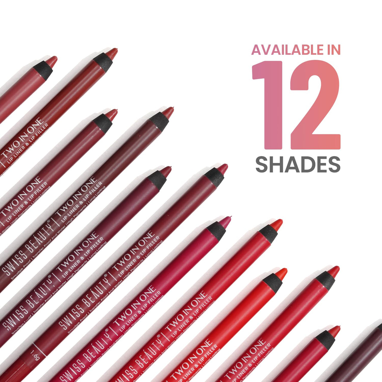 Swiss Beauty 2-In-1 Creamy Matte Lip Liner + Lip Filler | Smudgeproof and waterproof | Shade- Coral Candy, 1.6g