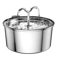 DOOOB Cat Water Fountain, 3.2L/108OZ Stainless Steel Pet Water Dispenser Automatic Metal Dog Drinking Fountains Water Bowl with Replacement Filters Ultra-Quiet Pump