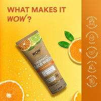 WOW Skin Science Brightening Vitamin C Face Wash | Paper Tube | All Skin Types | Glowing, Bright Skin | 100% Eco Friendly | Paraben & Sulphates Free | Face Wash for Women & Men | 100 ml