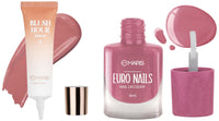 MARS Liquid Blush Hour | Dewy-Matte Finish | Highly Pigmented | Lightweight & Long-Lasting Formula | Effortless Application (12 ml) (01-DAWN) EURO Nail Lacquer (6.0 ml) (Shade-14)