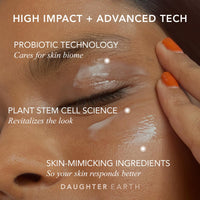 DAUGHTER EARTH Under Eye Serum With Triphala & Apple Stem Cells | Helps with Puffiness Lines | Hydrated Firm & Supple Skin | Vegan | Skin Care Revitalizes The Look | 15ml