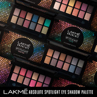 Lakmé Glitterati Chroma Chic Eye Shadow Powder Velvet Palette|| Stilettos|| 12 g, Multicolor